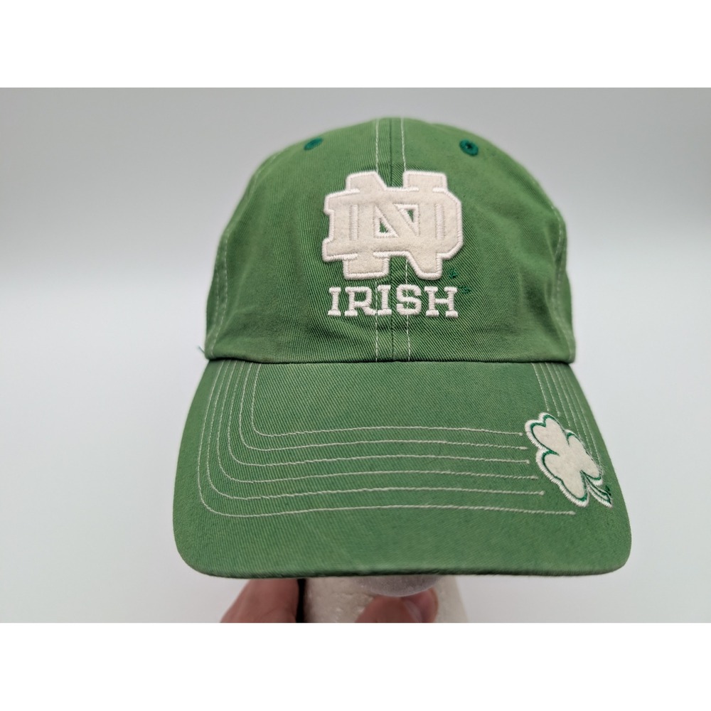 Notre Dame Fighting Irish Hat Green Twins Enterprise Adjustable Baseball Cap